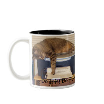 Hard Working Kitty Mug
