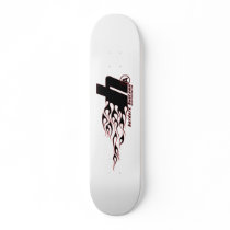 hardart kustoms logo skate deck