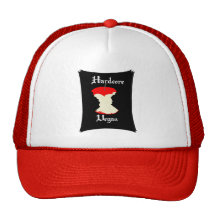 Hardcore Vegan Apple Design Mesh Hats