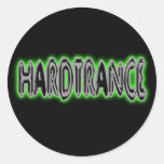 Hardtrance Round Stickers