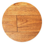 Hardwood floor round sticker