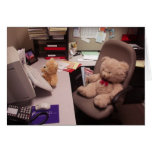 Hardworking Teddy Bears card