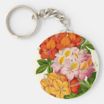 "Hardy Azaleas" by Sir Joseph Paxton Keychains