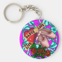 hardy_skater_vine, hardy_dance_toeshoes, hardy_... key chain