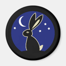 Hare at Twilight Magnets