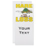 hare loss funny hair loss fable pun cartoon rack card