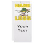 hare loss funny hair loss fable pun cartoon rack cards