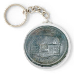 Harision "Log Cabin" Button Key Chains