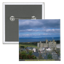 Harlech Castle and village, Gwynedd, northern Wale Buttons