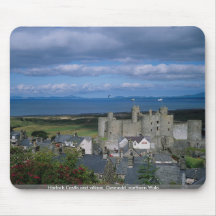 Harlech Castle and village, Gwynedd, northern Wale Mouse Pad