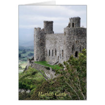 HARLECH CASTLE WALES UK GREETING CARDS