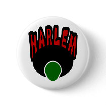 Harlem Graffiti With Face & Big Afro, 3 Colours Pin
