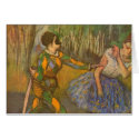 Harlequin and Columbine by Edgar Degas cards
