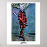 Harlequin By Paul Cezanne posters