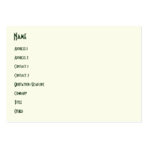Harlequin Concentris Fir Business Cards