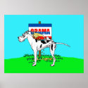 Harlequin Dane Pi$$ on Obama Poster posters