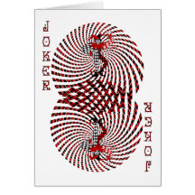 Harlequin Dizzy Blank Card