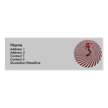 Harlequin Dizzy Profile Card Business Cards