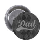 Harlequin Grey Shades Dad Buttons