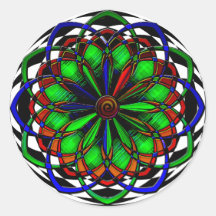 Harlequin Plaid No. 3 (Stickers)