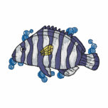 Harlequin Tusk Fish embroidered shirts
