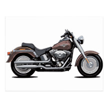 Harley Davidson Fat Boy Postcards