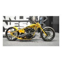 Harley Davidson Yellow Custom Photo Enlargement