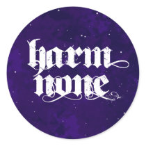 Harm None Stickers