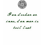 harm ye none in gaelic t-shirts