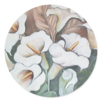 Harmonia de Jarros - óleo - 40x60 Round Sticker