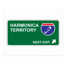Harmonica Next Exit Post Cards