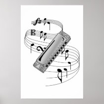 Harmonica Print