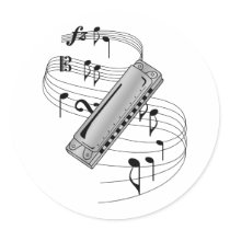 Harmonica Stickers