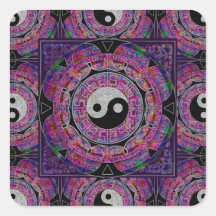 Harmony & Balance Purple Mandala Stickers