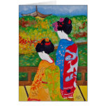 Harmony Geisha Greeting Card