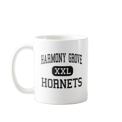 Harmony Grove - Hornets - High - Camden Arkansas Mugs by customteamsportswear
