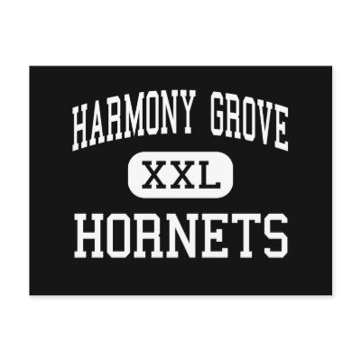 Harmony Grove - Hornets - High - Camden Arkansas Post Card by customteamsportswear