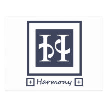Harmony in Blue Post Card