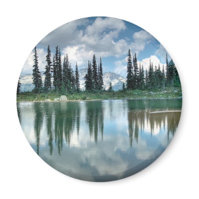 Harmony Lake Fridge Magnets by vilhei