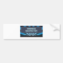 Harness Racing Fan Marquee Bumper Sticker