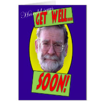 Harold says 'Get well soon' Greeting Card
