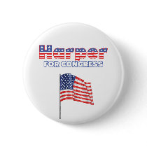 Harper for Congress Patriotic American Flag Pins