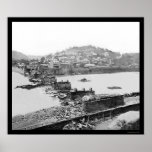 Harpers Ferry, WV Railroad Bridge Ruins 1862 posters