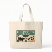 Harper's July Cats jumbo tote Canvas Bags