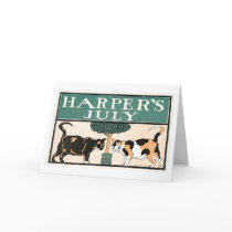 Harper's July Cats notecard