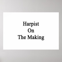 Harpist On The Making Poster