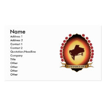 Harpsichord Mandorla Business Cards