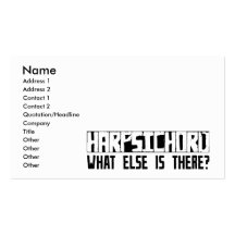 Harpsichord What Else Is There? Business Card Templates