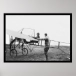 Harriet Quimby in Her Aeroplane 1911 posters