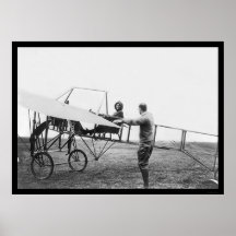 Harriet Quimby in Her Aeroplane 1911 Poster